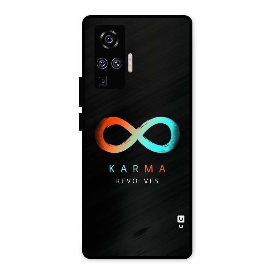 Karma Revolves Metal Back Case for Vivo X50 Pro