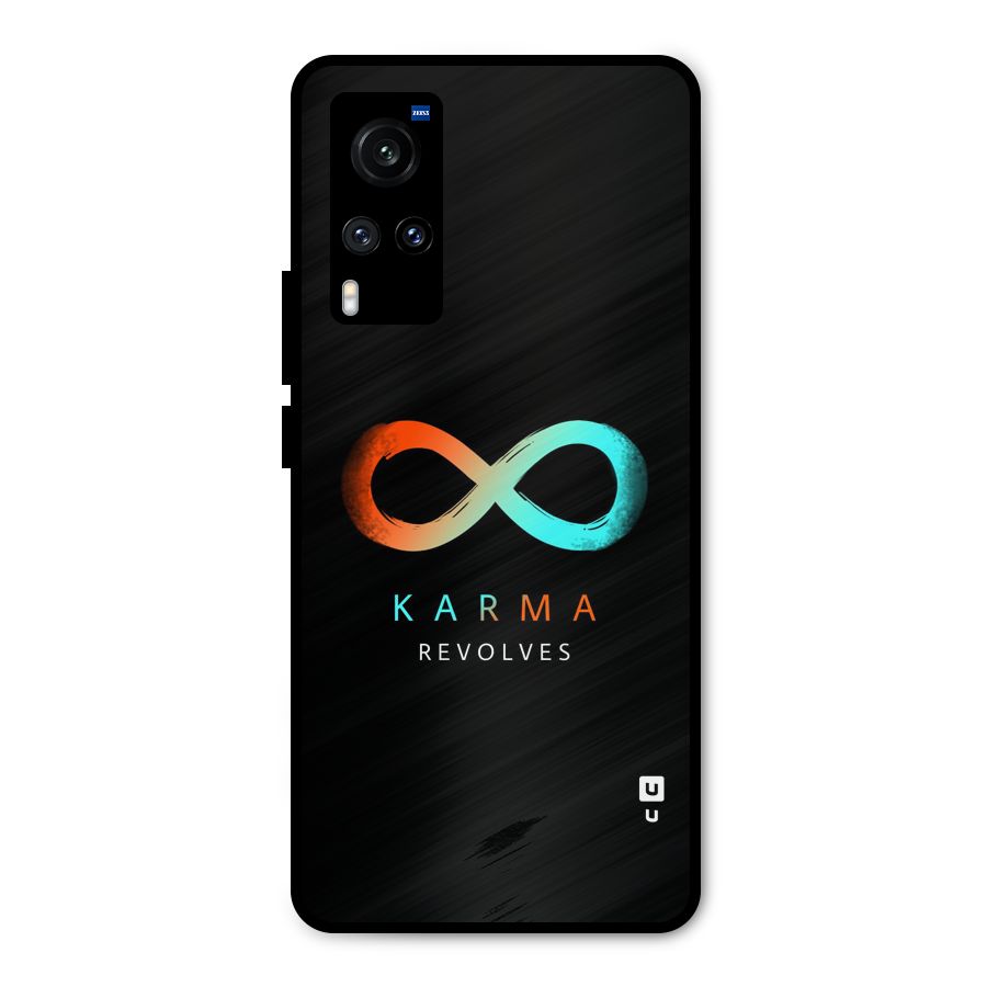 Karma Revolves Metal Back Case for Vivo X60