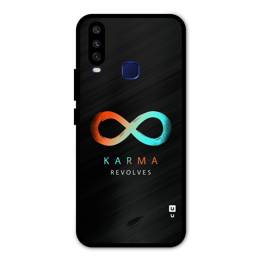 Karma Revolves Metal Back Case for Vivo Y15