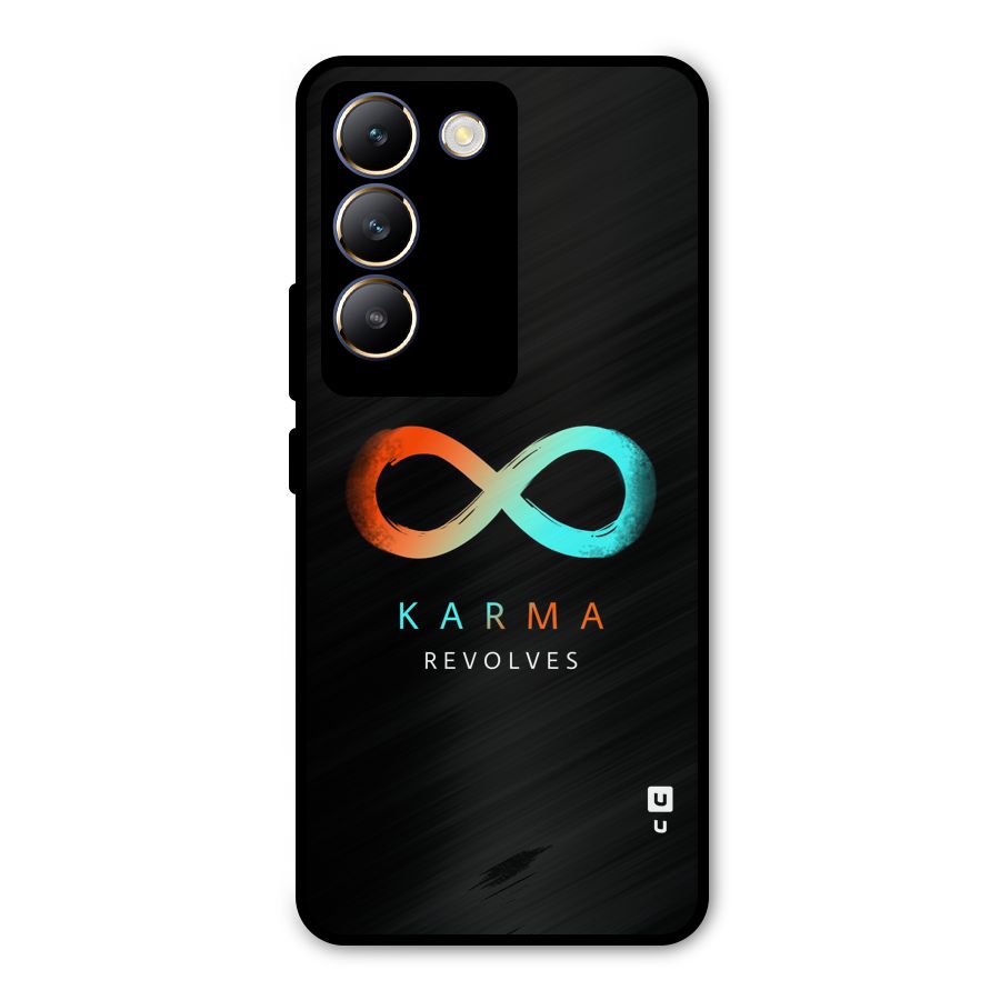Karma Revolves Metal Back Case for Vivo Y200e