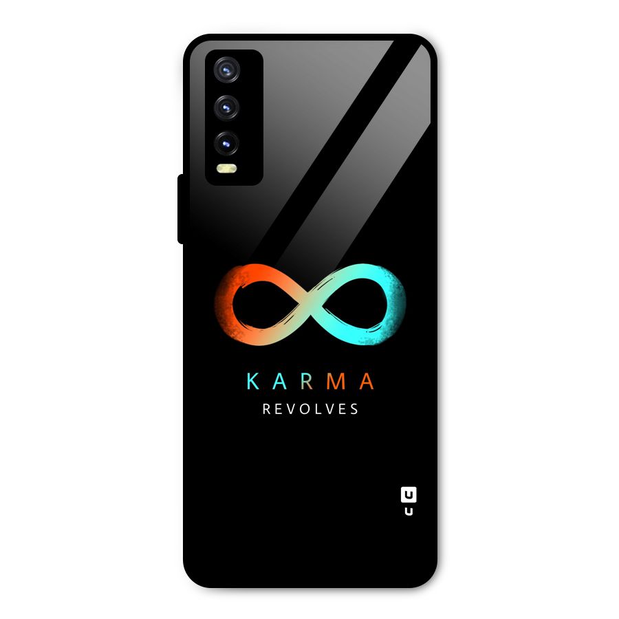 Karma Revolves Metal Back Case for Vivo Y20g