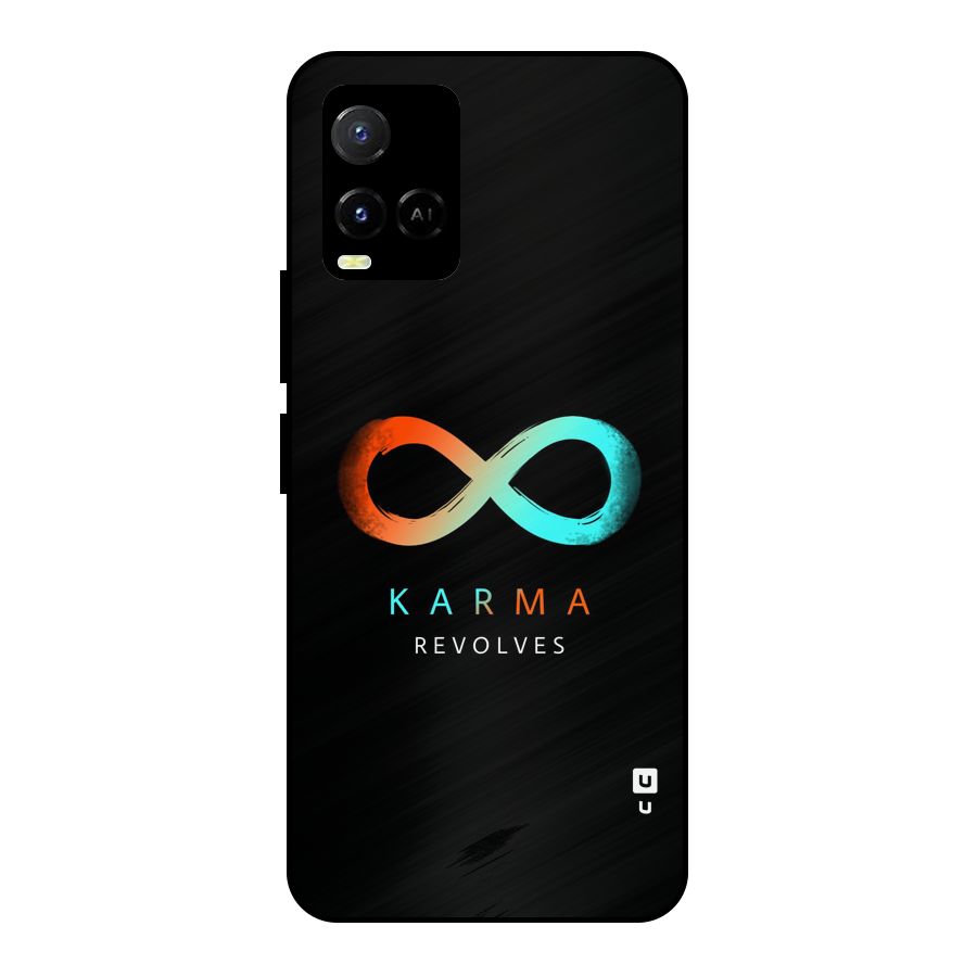 Karma Revolves Metal Back Case for Vivo Y21