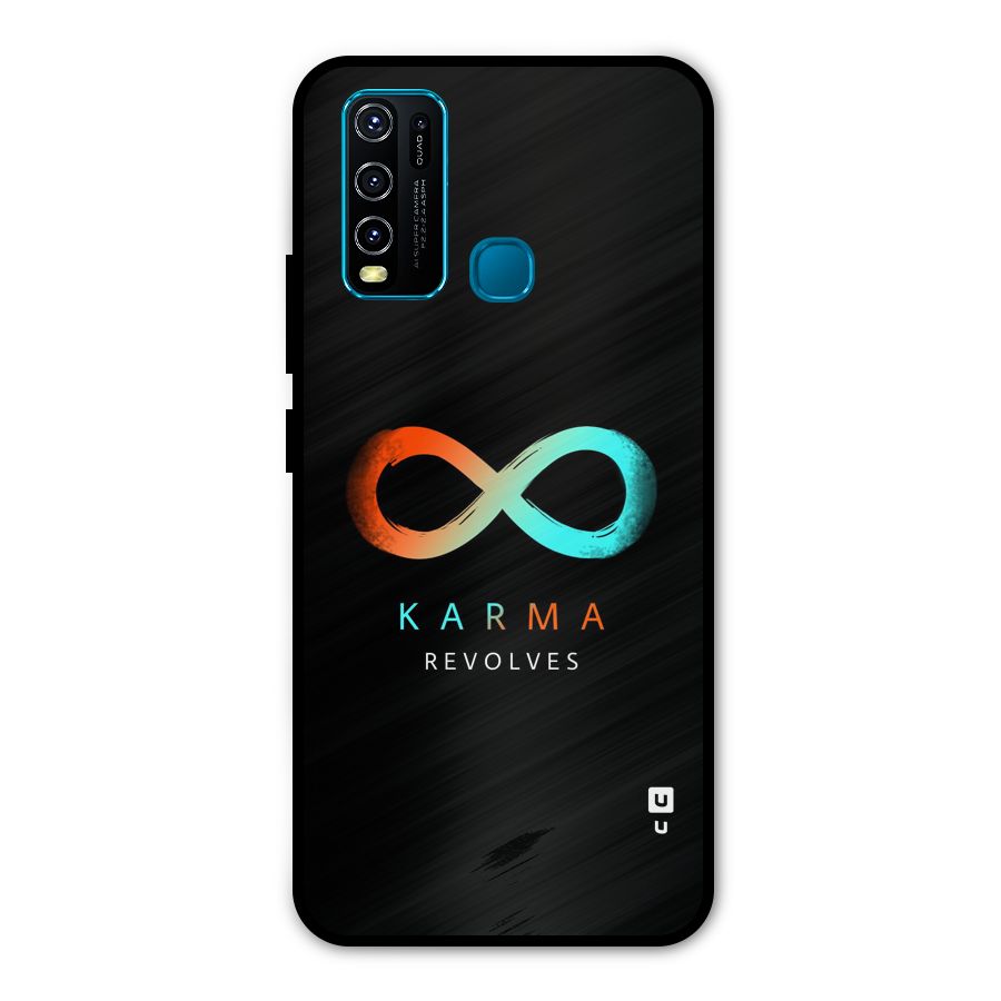Karma Revolves Metal Back Case for Vivo Y50