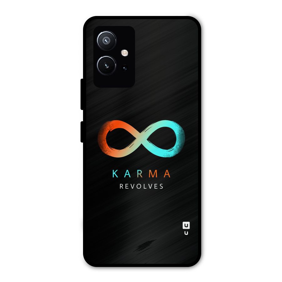 Karma Revolves Metal Back Case for Vivo Y75 5G