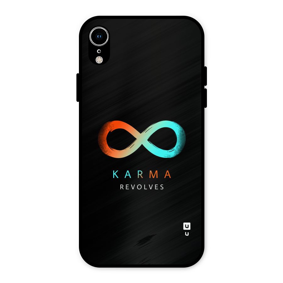 Karma Revolves Metal Back Case for iPhone XR