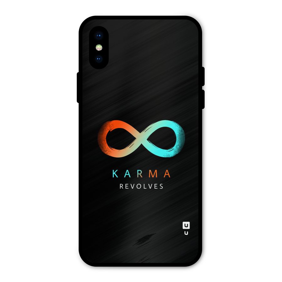 Karma Revolves Metal Back Case for iPhone XS