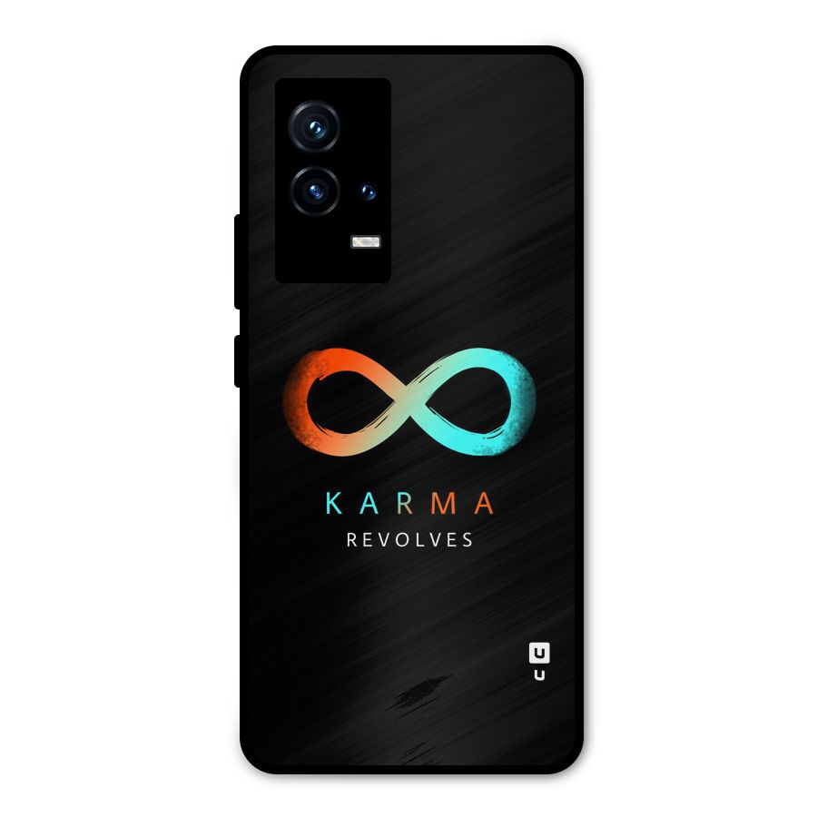 Karma Revolves Metal Back Case for iQOO 9 5G