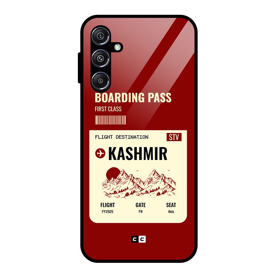 Kashmir Boarding Pass Glass Back Case for Galaxy M34 5G