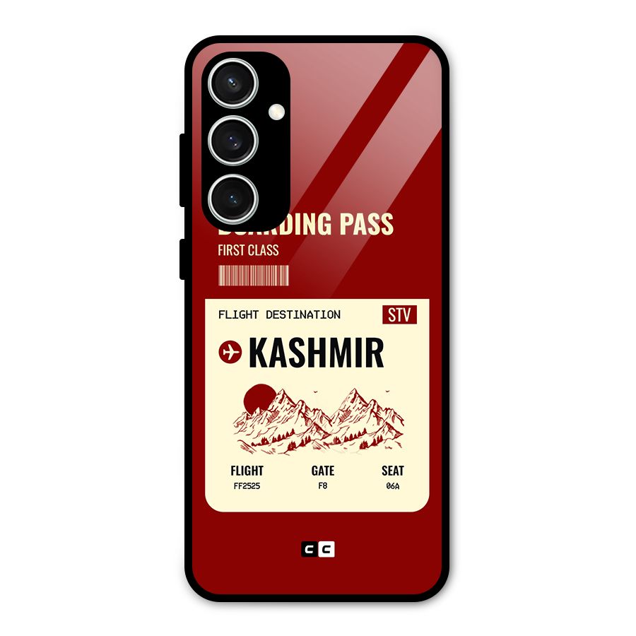 Kashmir Boarding Pass Glass Back Case for Galaxy S23 FE