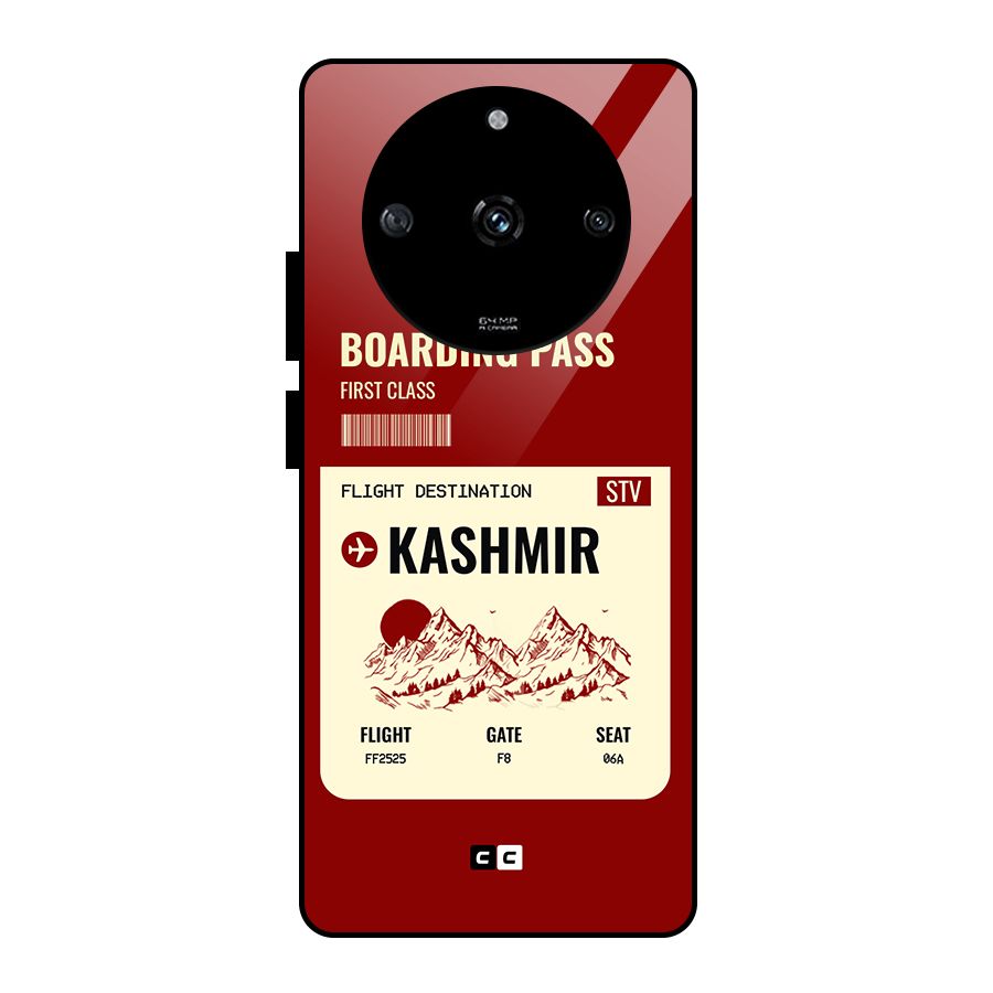 Kashmir Boarding Pass Glass Back Case for Realme Narzo 60 5G