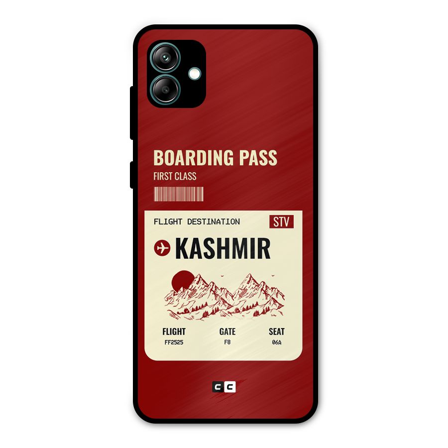 Kashmir Boarding Pass Metal Back Case for Galaxy A04
