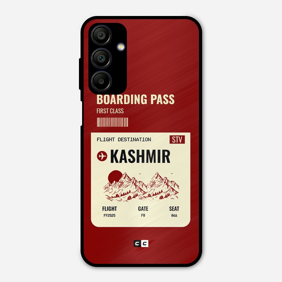 Kashmir Boarding Pass Metal Back Case for Galaxy A15 5G