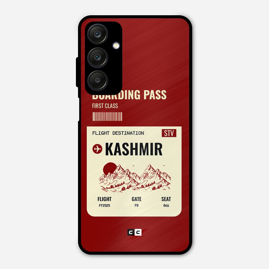 Kashmir Boarding Pass Metal Back Case for Galaxy A25 5G