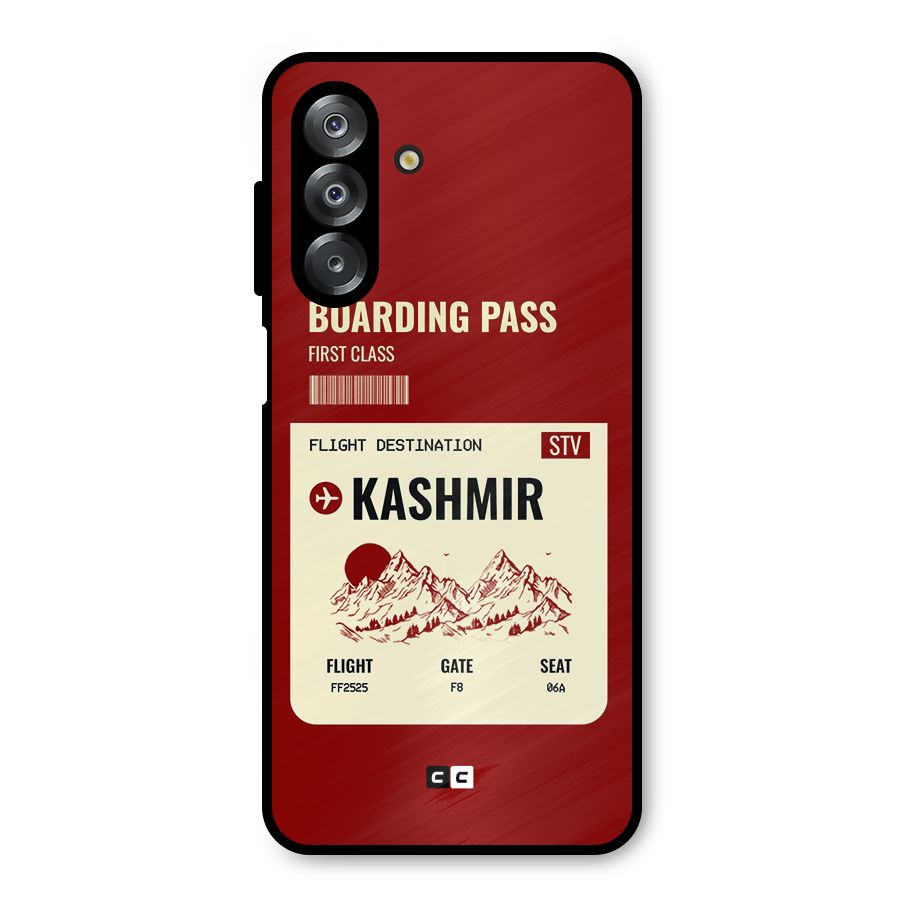 Kashmir Boarding Pass Metal Back Case for Galaxy A26