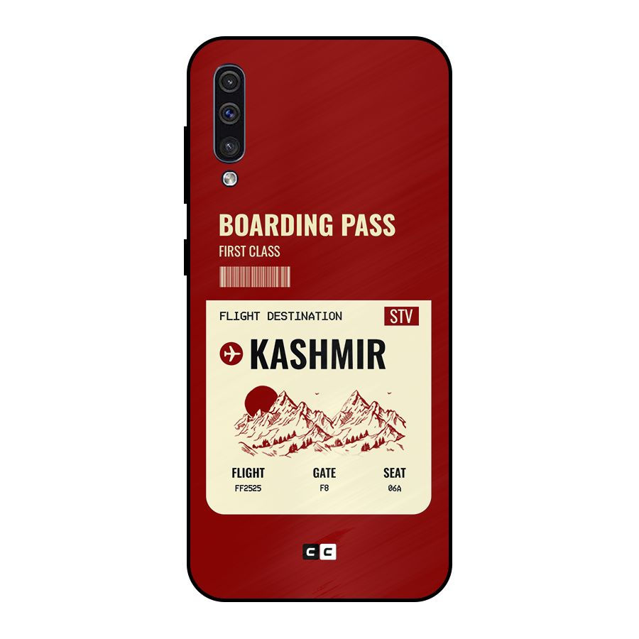 Kashmir Boarding Pass Metal Back Case for Galaxy A30s