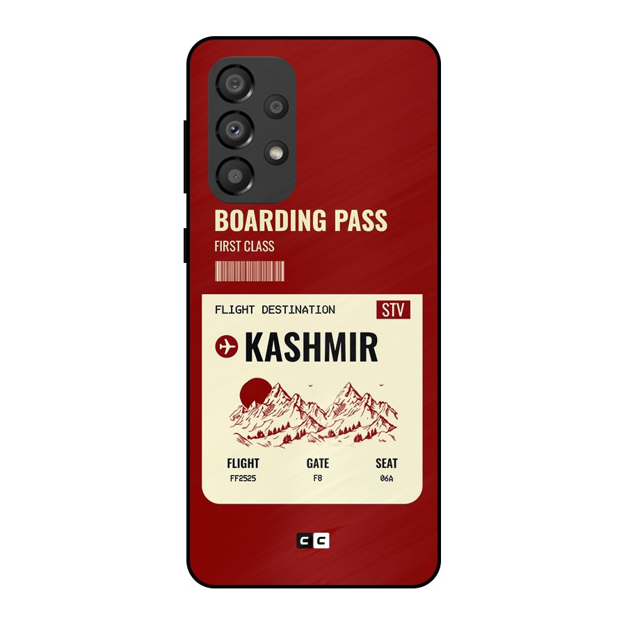 Kashmir Boarding Pass Metal Back Case for Galaxy A33 5G
