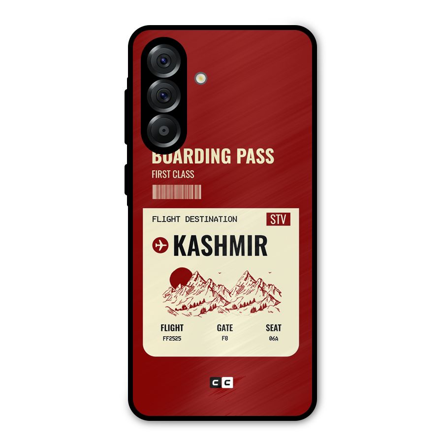 Kashmir Boarding Pass Metal Back Case for Galaxy A36