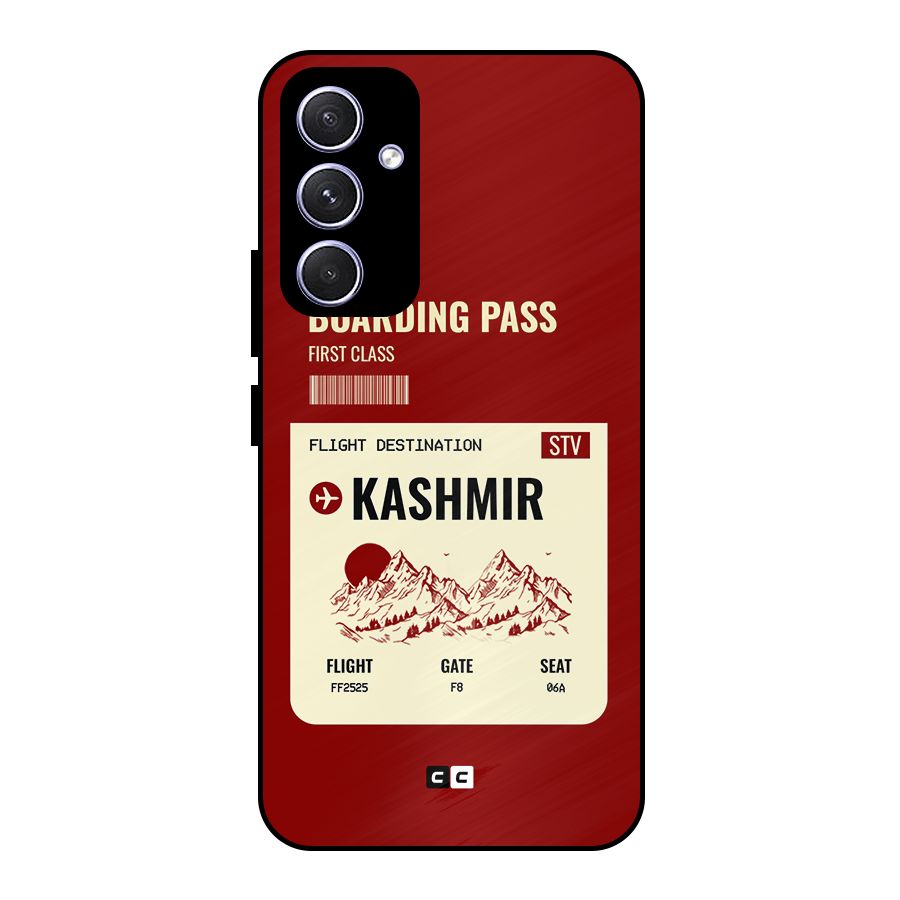 Kashmir Boarding Pass Metal Back Case for Galaxy A54