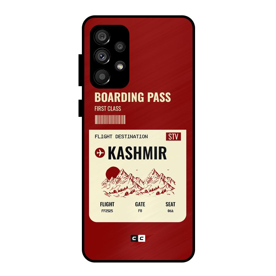 Kashmir Boarding Pass Metal Back Case for Galaxy A73 5G