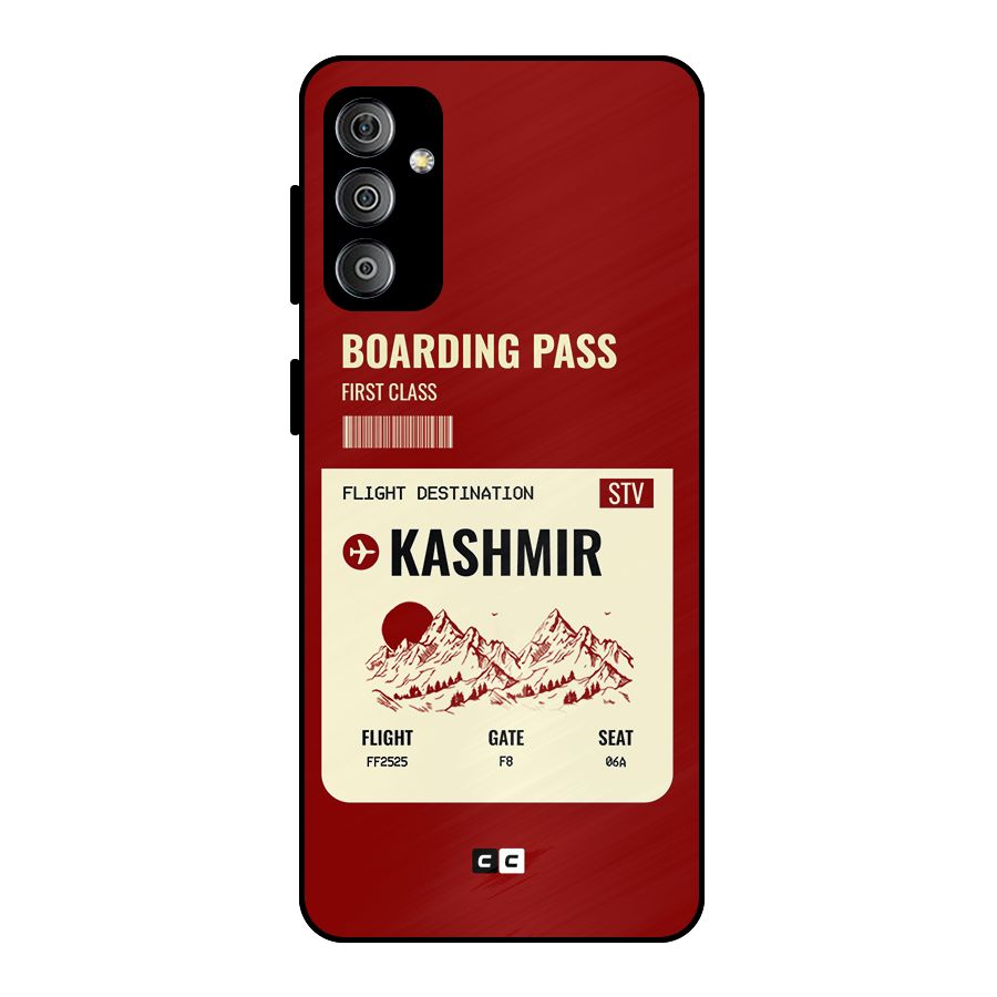 Kashmir Boarding Pass Metal Back Case for Galaxy F23