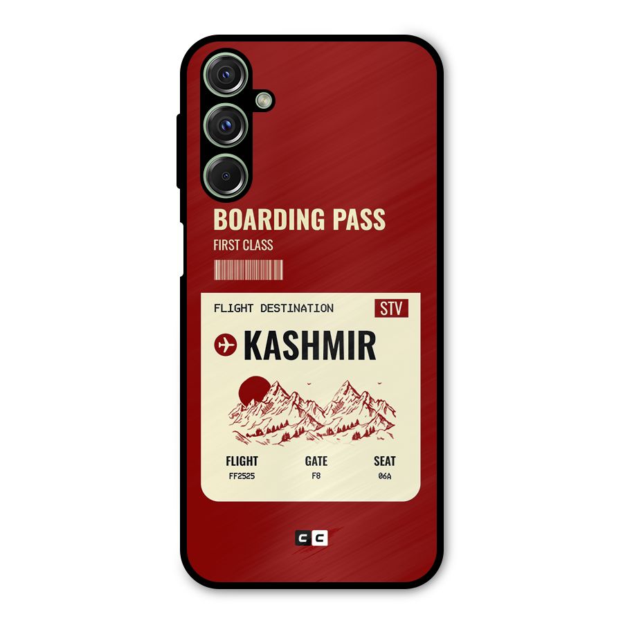 Kashmir Boarding Pass Metal Back Case for Galaxy F34