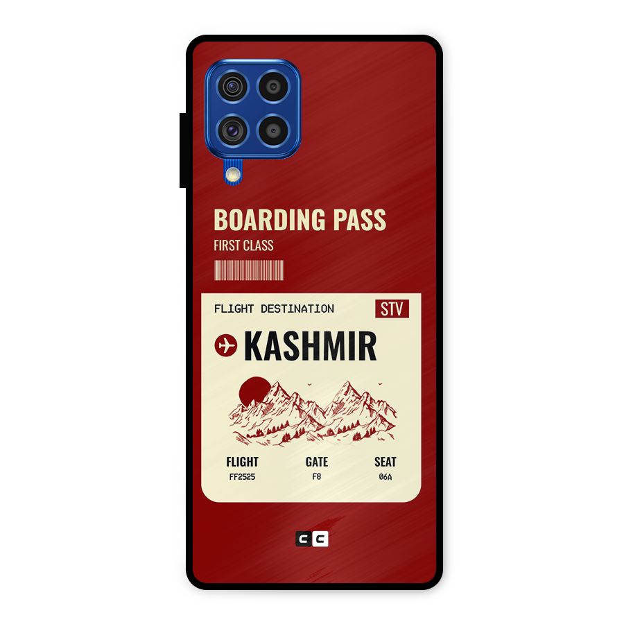 Kashmir Boarding Pass Metal Back Case for Galaxy F62