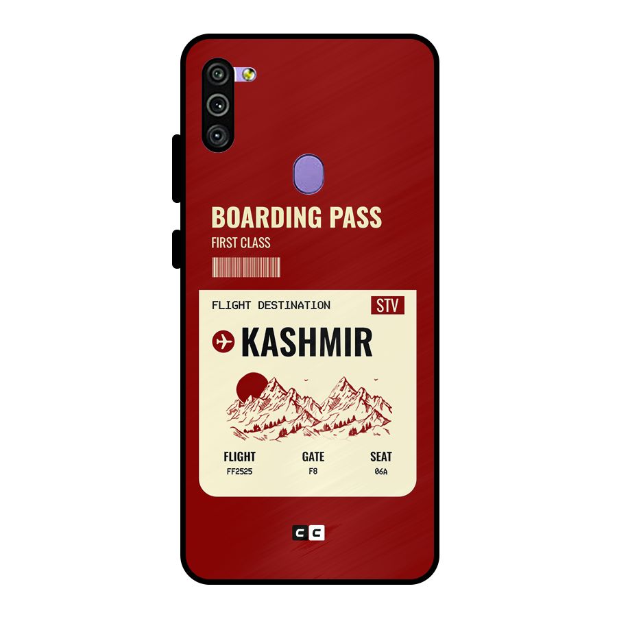 Kashmir Boarding Pass Metal Back Case for Galaxy M11