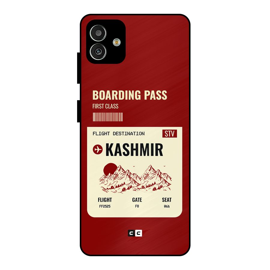 Kashmir Boarding Pass Metal Back Case for Galaxy M13 5G