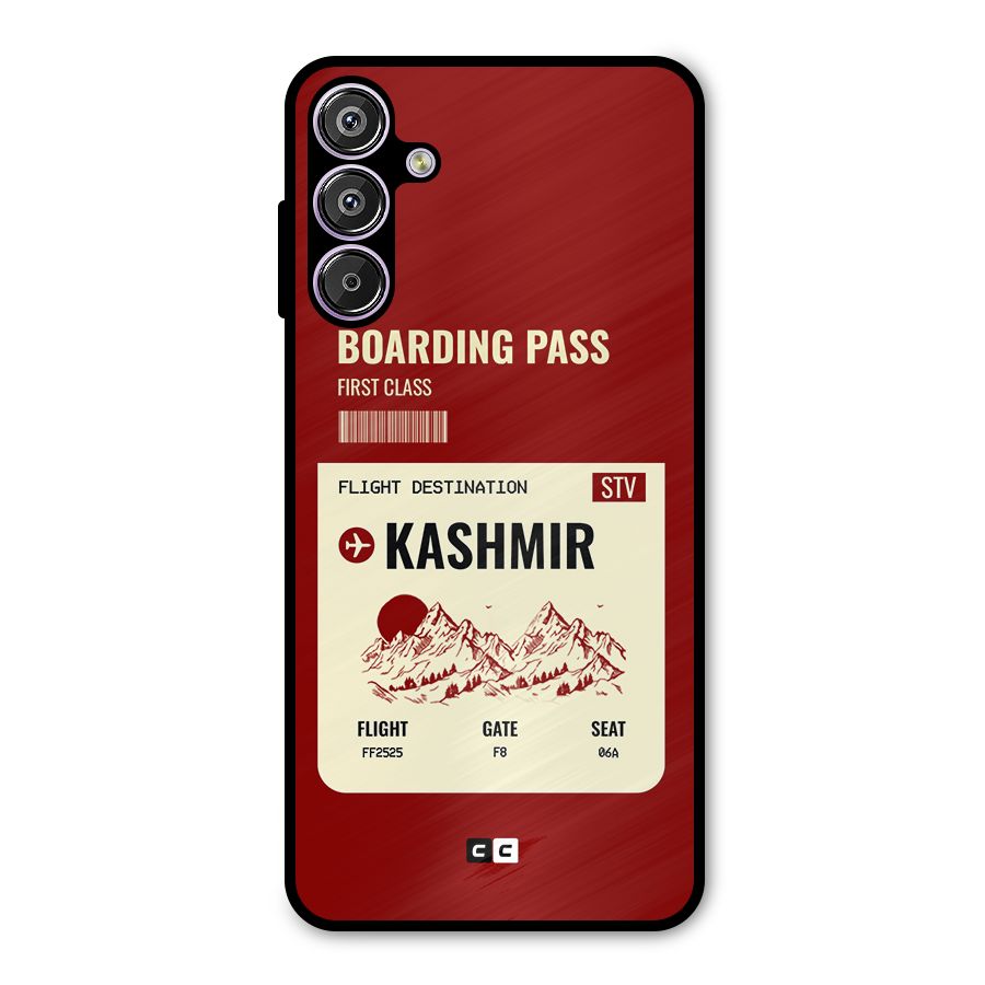 Kashmir Boarding Pass Metal Back Case for Galaxy M15