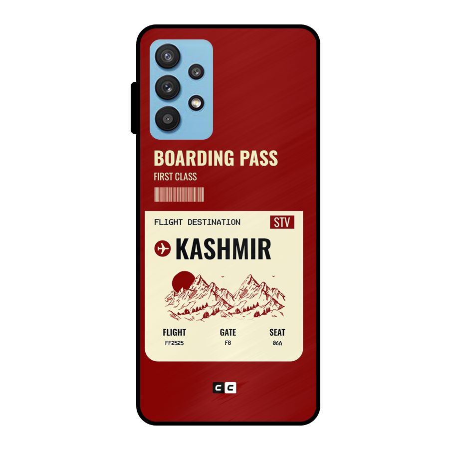 Kashmir Boarding Pass Metal Back Case for Galaxy M32 5G