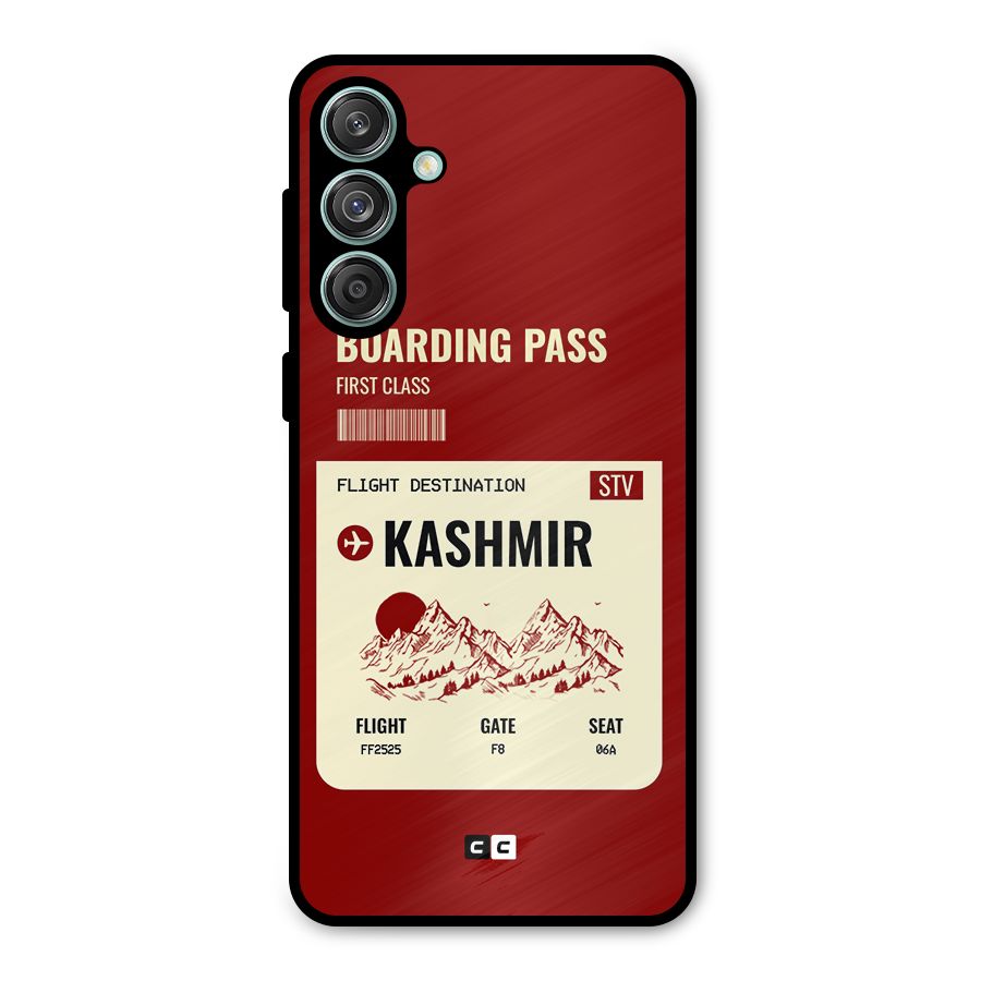 Kashmir Boarding Pass Metal Back Case for Galaxy M55 5G