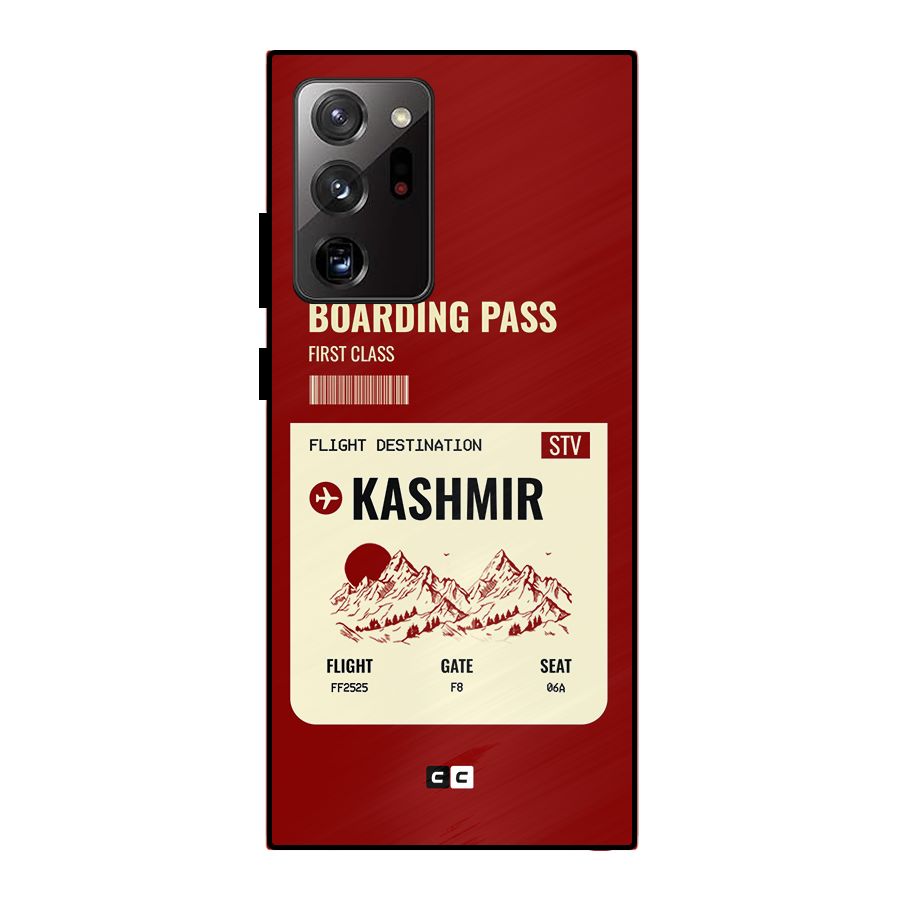 Kashmir Boarding Pass Metal Back Case for Galaxy Note 20 Ultra