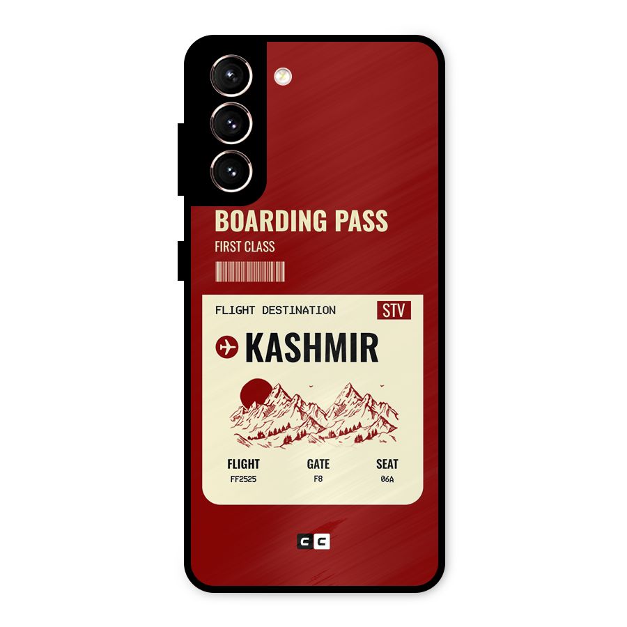 Kashmir Boarding Pass Metal Back Case for Galaxy S21 5G