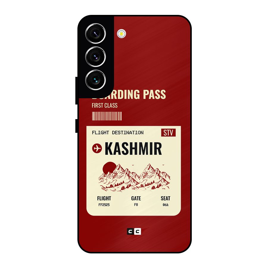 Kashmir Boarding Pass Metal Back Case for Galaxy S22 5G