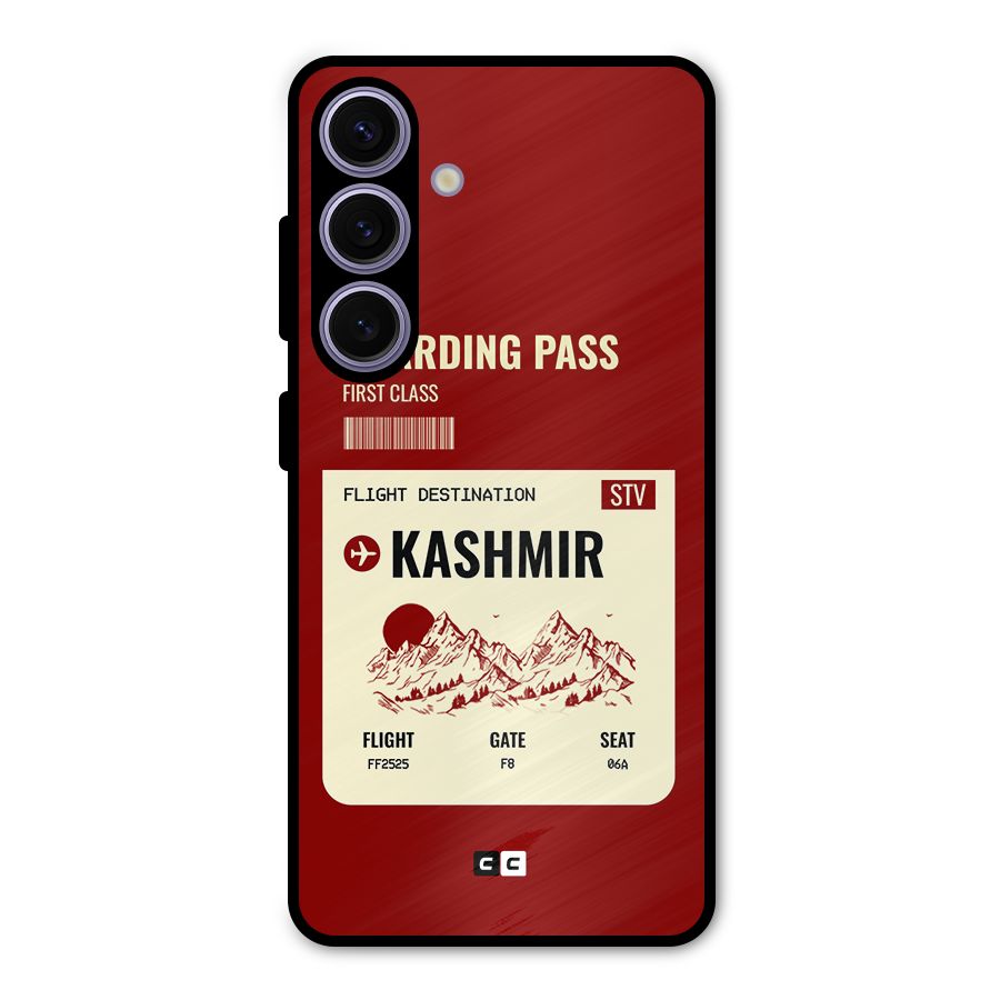 Kashmir Boarding Pass Metal Back Case for Galaxy S24