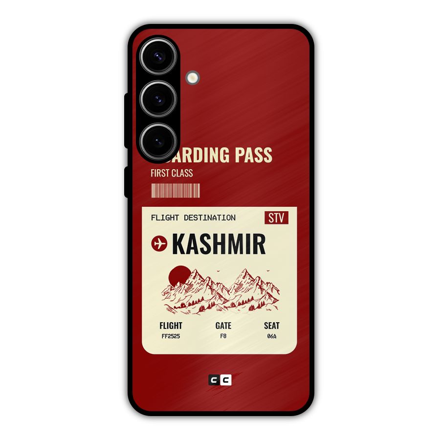 Kashmir Boarding Pass Metal Back Case for Galaxy S24 Plus