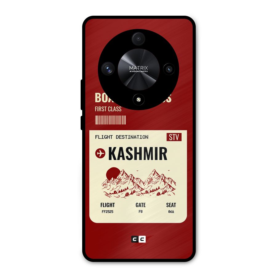 Kashmir Boarding Pass Metal Back Case for Honor X9b