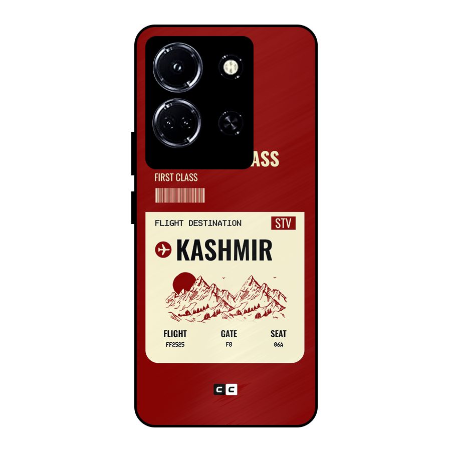 Kashmir Boarding Pass Metal Back Case for Infinix Note 30 5G