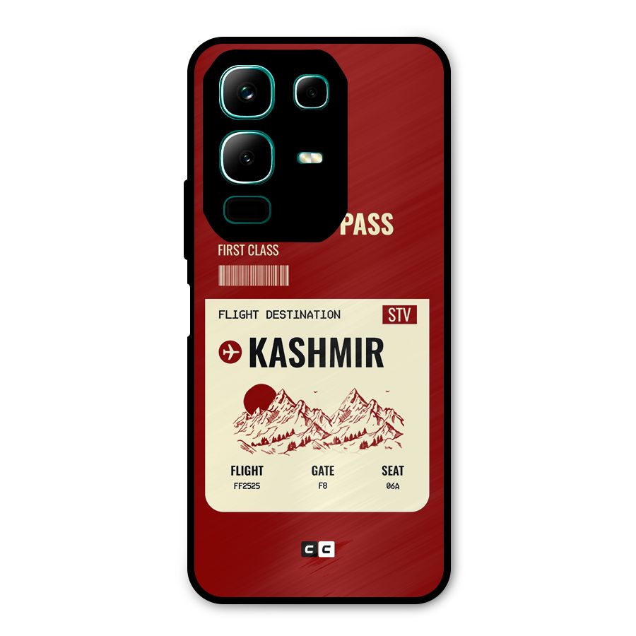 Kashmir Boarding Pass Metal Back Case for Infinix Note 50x