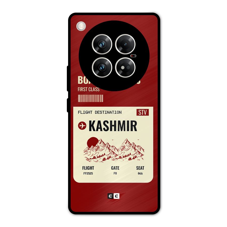 Kashmir Boarding Pass Metal Back Case for Infinix Zero 40 5G