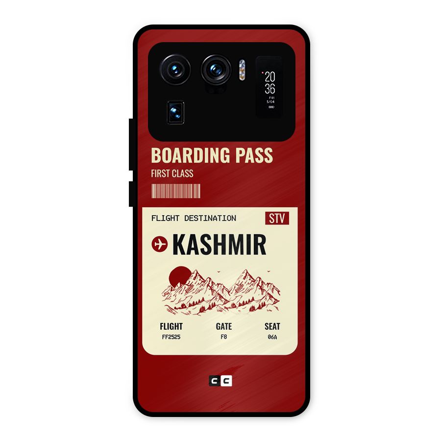Kashmir Boarding Pass Metal Back Case for Mi 11 Ultra