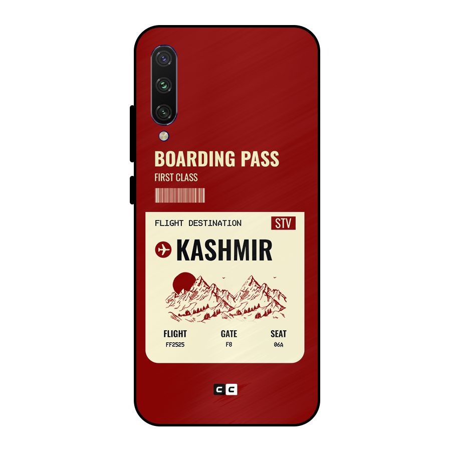 Kashmir Boarding Pass Metal Back Case for Mi A3