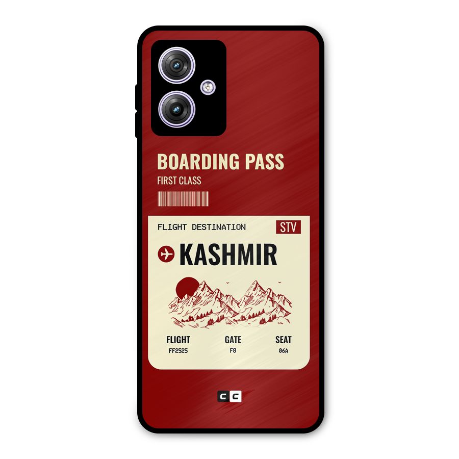 Kashmir Boarding Pass Metal Back Case for Moto G64