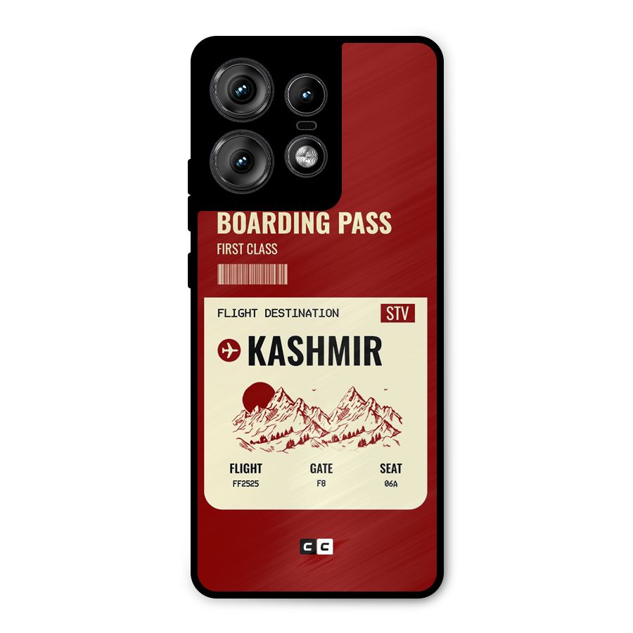 Kashmir Boarding Pass Metal Back Case for Motorola Edge 50 Pro