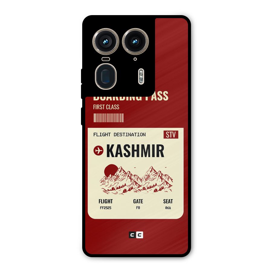 Kashmir Boarding Pass Metal Back Case for Motorola Edge 50 Ultra
