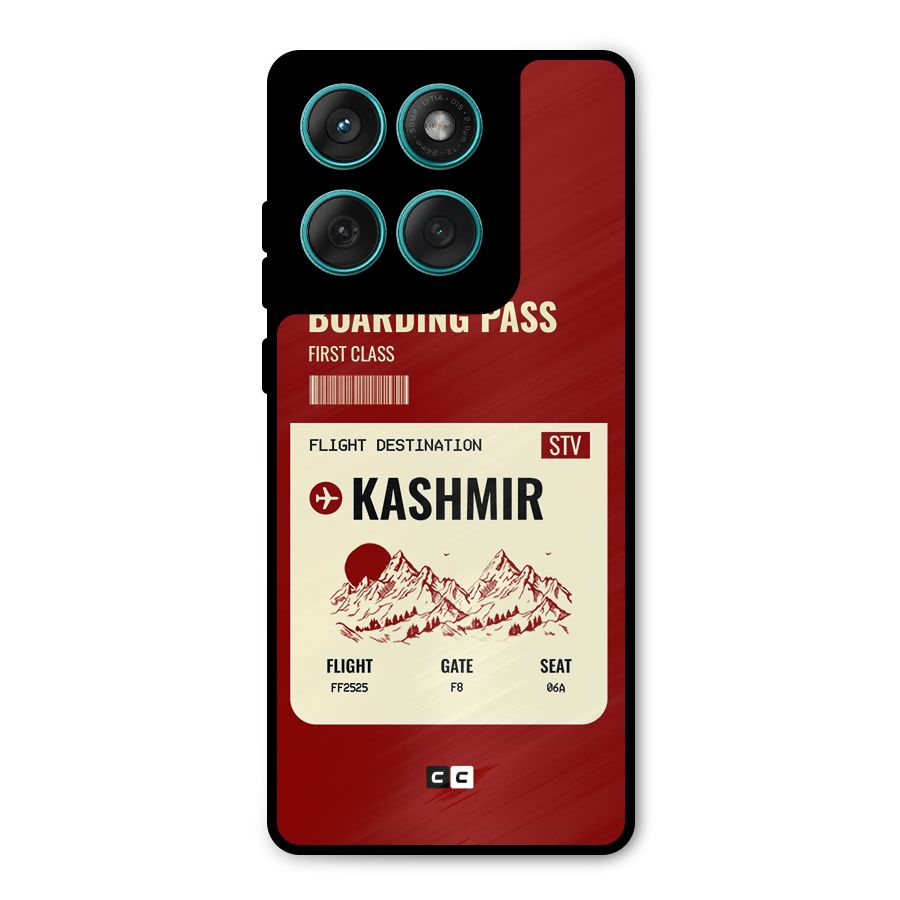 Kashmir Boarding Pass Metal Back Case for Motorola Edge 60 Fusion