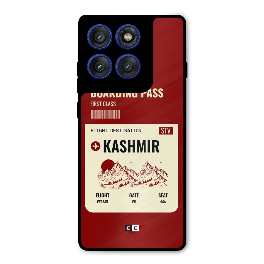Kashmir Boarding Pass Metal Back Case for Motorola Edge 60 Pro