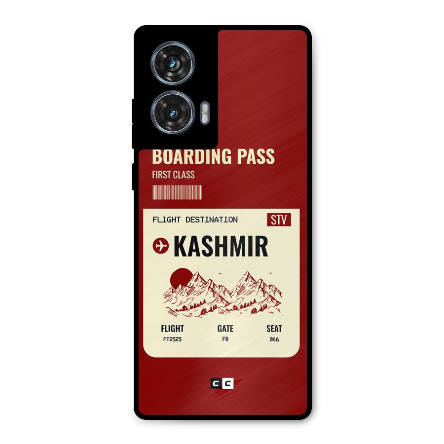 Kashmir Boarding Pass Metal Back Case for Motorola G96