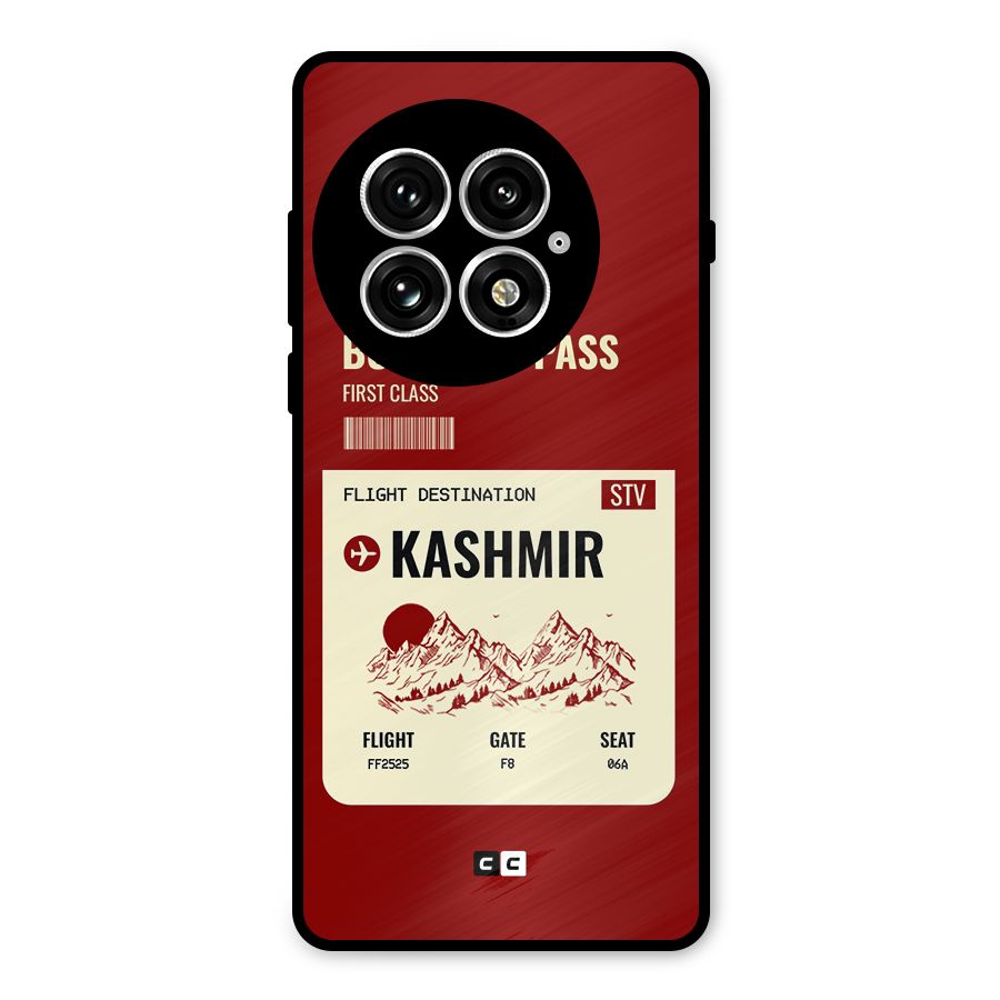 Kashmir Boarding Pass Metal Back Case for OnePlus 13