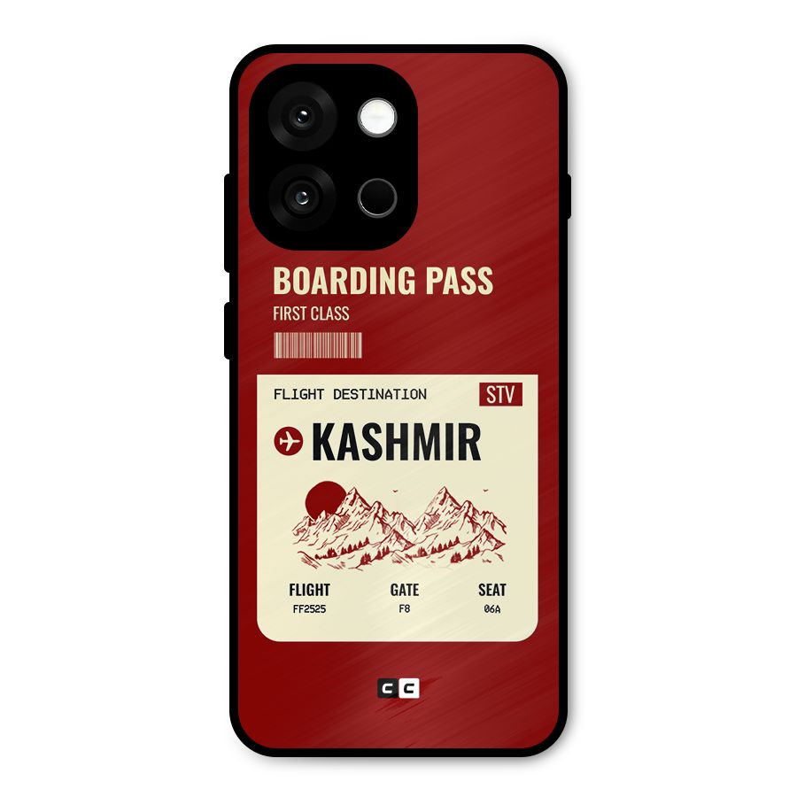 Kashmir Boarding Pass Metal Back Case for OnePlus 13s